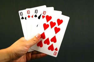 Playing cards - four ten